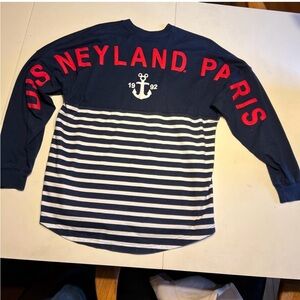 Navy Blue and White Striped Disneyland Paris Spirit Jersey
